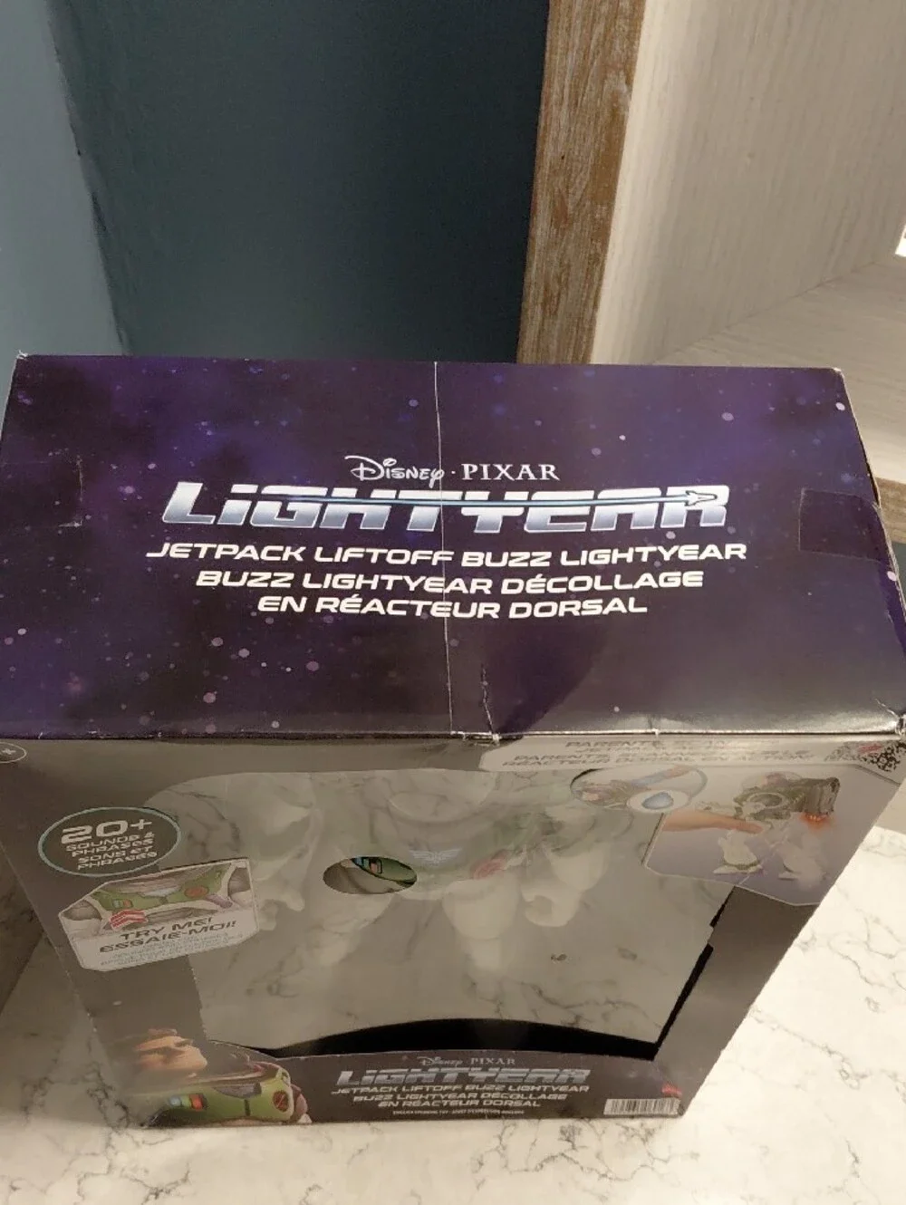 NIB Disney Pixar Lightyear Jetpack Lift-Off Buzz NEW Talking Collectible